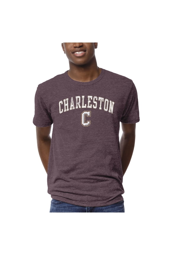 Men's League Collegiate Wear Heather Maroon Charleston Cougars 1965 Victory Falls T-Shirt