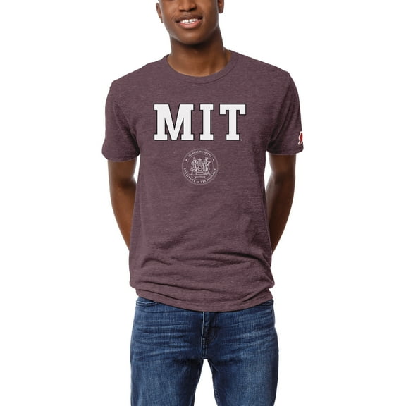 Men's League Collegiate Wear Heather Maroon MIT Engineers 1965 Victory Falls T-Shirt