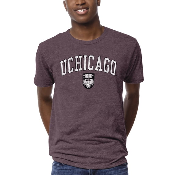 Men's League Collegiate Wear Heather Maroon UChicago Maroons 1965 Victory Falls T-Shirt