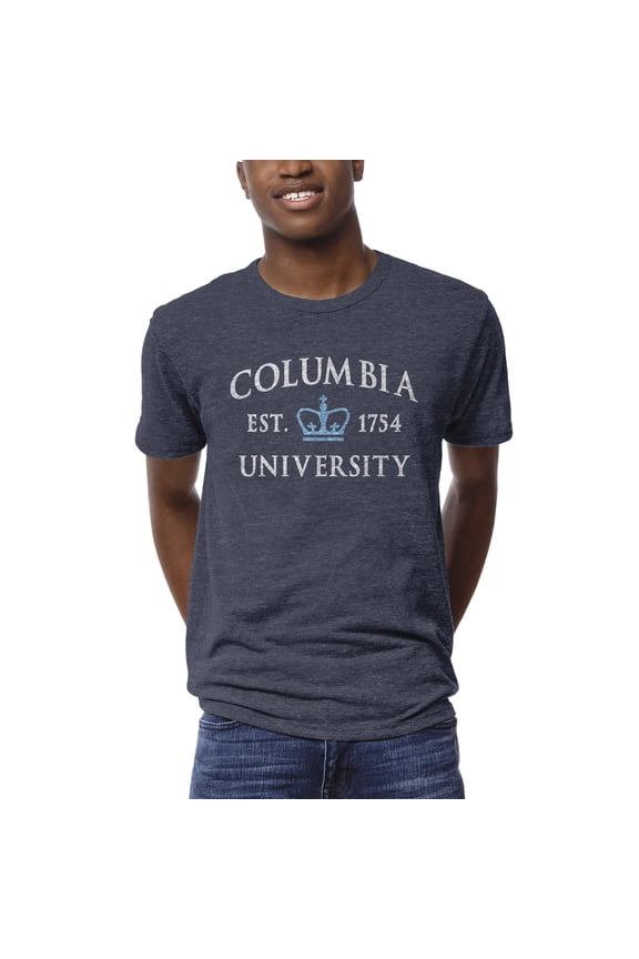 Men's League Collegiate Wear Heather Navy Columbia University 1274 Victory Falls T-Shirt