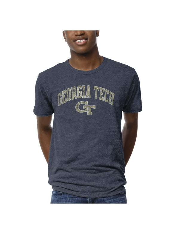 Men's League Collegiate Wear Heather Navy Georgia Tech Yellow Jackets 1965 Victory Falls T-Shirt