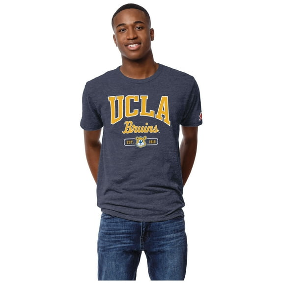 Men's League Collegiate Wear Heather Navy UCLA Bruins Victory Falls Tri-Blend T-Shirt