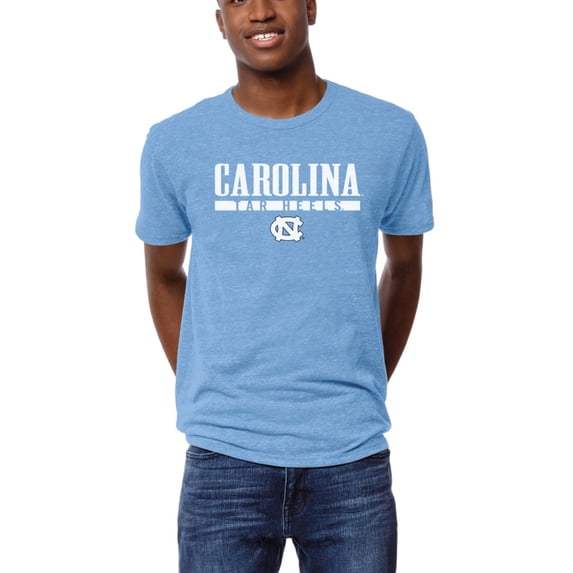 Men's League Collegiate Wear Heather Powder Blue North Carolina Tar Heels Victory Falls Tri-Blend T-Shirt