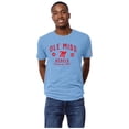thumbnail image 1 of Men's League Collegiate Wear Heather Powder Blue Ole Miss Rebels Victory Falls Tri-Blend T-Shirt, 1 of 1