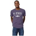 thumbnail image 1 of Men's League Collegiate Wear Heather Purple Kansas State Wildcats Victory Falls Tri-Blend T-Shirt, 1 of 1