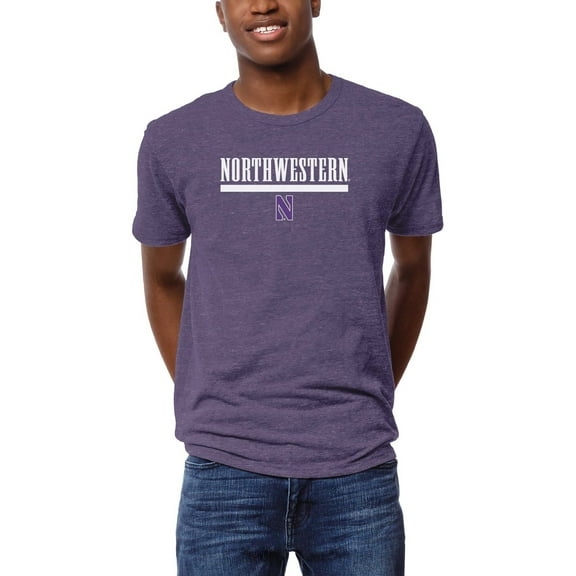 Men's League Collegiate Wear  Heather Purple Northwestern Wildcats  Victory Falls Tri-Blend T-Shirt