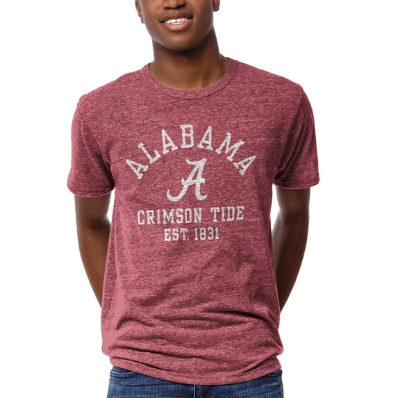 Men's League Collegiate Wear Heathered Crimson Alabama Crimson Tide Victory Falls T-Shirt