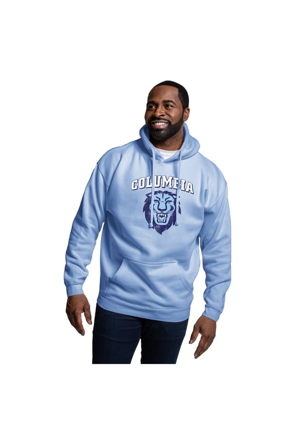 Men's League Collegiate Wear Light Blue Columbia University Essentials 2.0 Fleece Pullover Hoodie