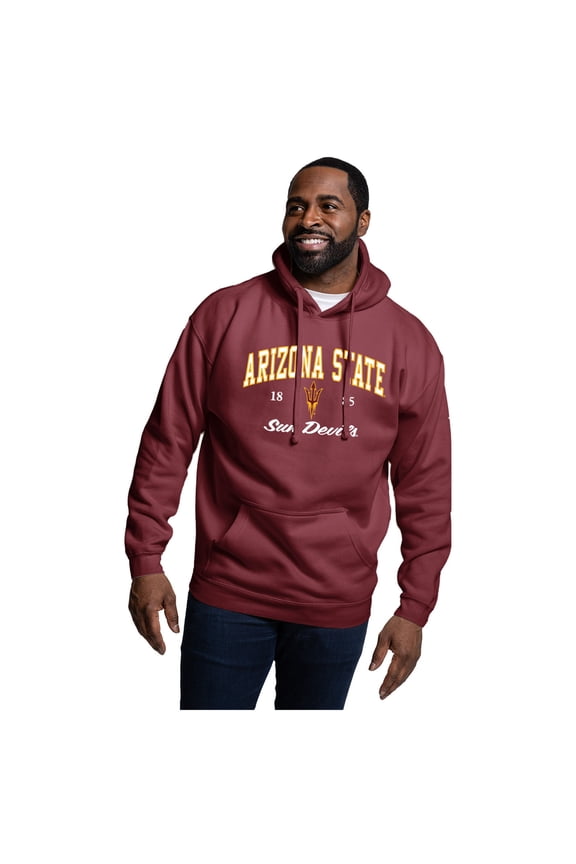 Men's-League Collegiate Wear  Maroon Arizona State Sun Devils Essentials 2.0 Fleece Pullover Hoodie