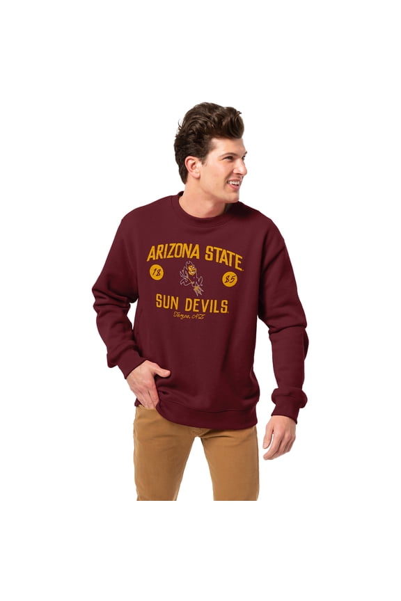 Men's-League Collegiate Wear  Maroon Arizona State Sun Devils Essentials 2.0 Pullover Sweatshirt