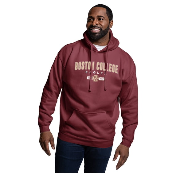 Men's-League Collegiate Wear Maroon Boston College Eagles Essentials 2.0 Fleece Pullover Hoodie