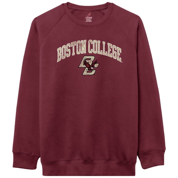 Men's-League Collegiate Wear Maroon Boston College Eagles Essentials 2.0 Pullover Sweatshirt