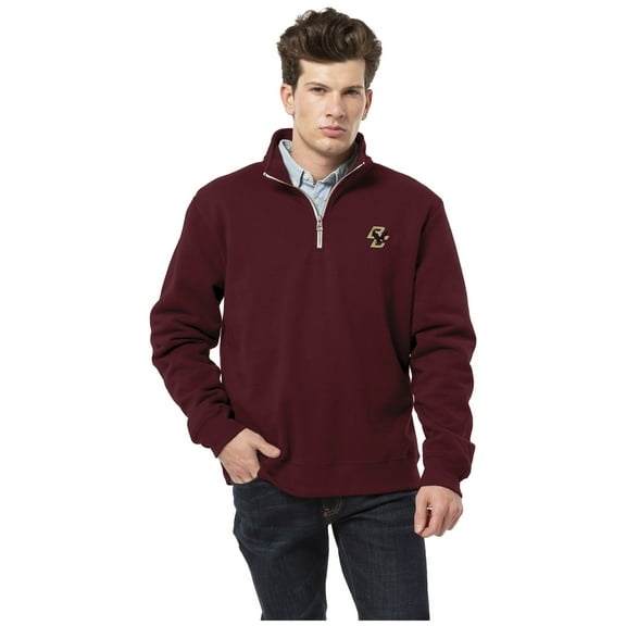 Men's League Collegiate Wear  Maroon Boston College Eagles Essentials Fleece 2.0 Quarter-Zip Jacket