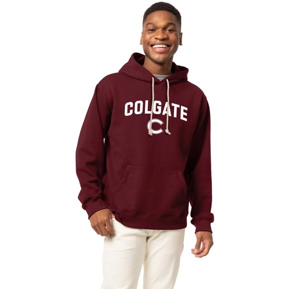 Men's-League Collegiate Wear Maroon Colgate Raiders Essentials 2.0 Fleece Pullover Hoodie