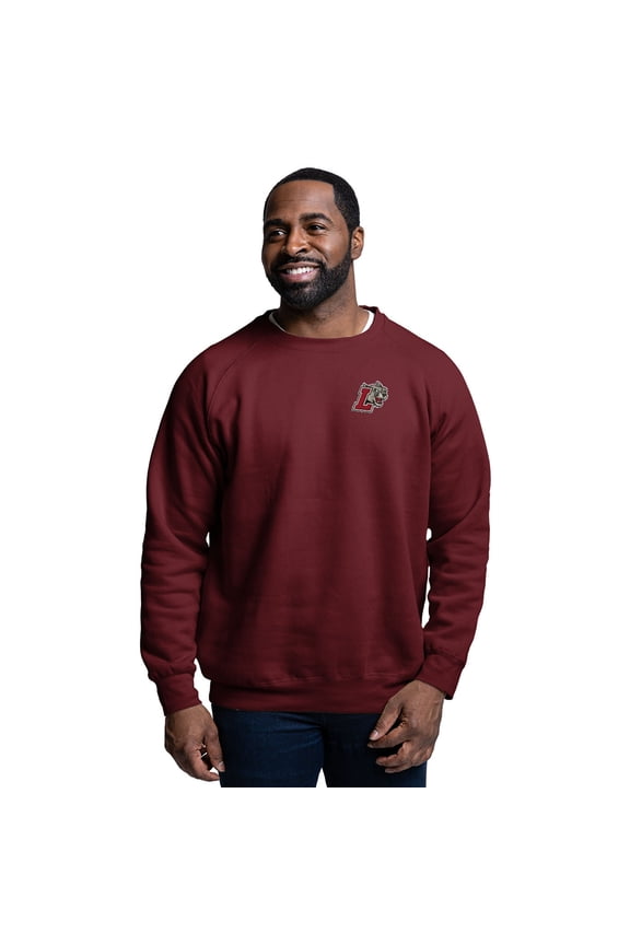 Men's-League Collegiate Wear  Maroon Lafayette College Leopards Essentials 2.0 Pullover Sweatshirt