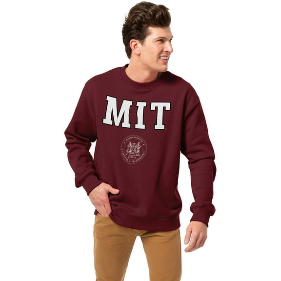 Men's-League Collegiate Wear  Maroon MIT Engineers Essentials 2.0 Pullover Sweatshirt
