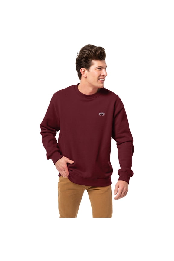 Men's-League Collegiate Wear  Maroon Mississippi State Bulldogs Essentials 2.0 Pullover Sweatshirt