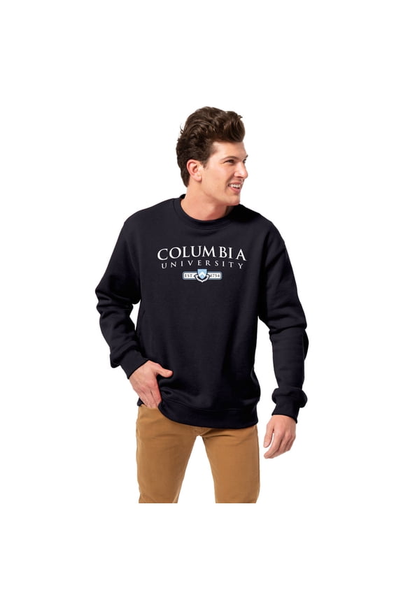 Men's League Collegiate Wear Navy Columbia University Essentials 2.0 Fleece Pullover Sweatshirt