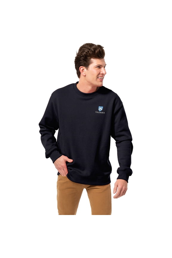 Men's League Collegiate Wear Navy Columbia University Essentials 2.0 Fleece Pullover Sweatshirt