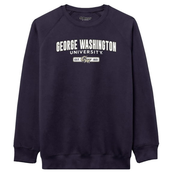 Men's-League Collegiate Wear  Navy George Washington University Essentials 2.0 Pullover Sweatshirt
