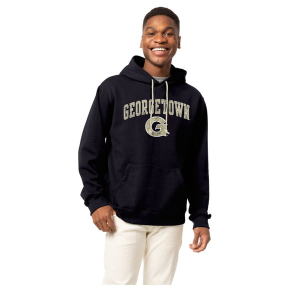 Men's League Collegiate Wear Navy Georgetown Hoyas Essentials 2.0 Fleece Pullover Hoodie