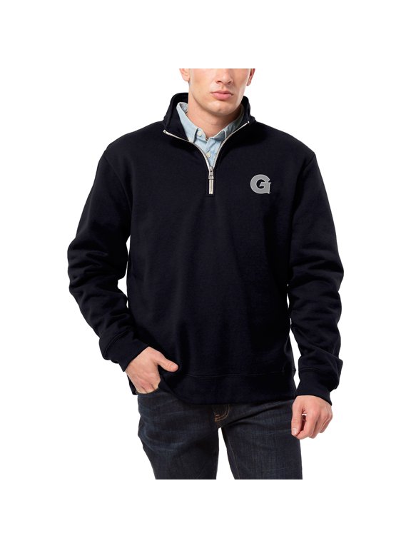 Men's League Collegiate Wear Navy Georgetown Hoyas Essentials 2.0 Fleece Quarter-Zip Jacket