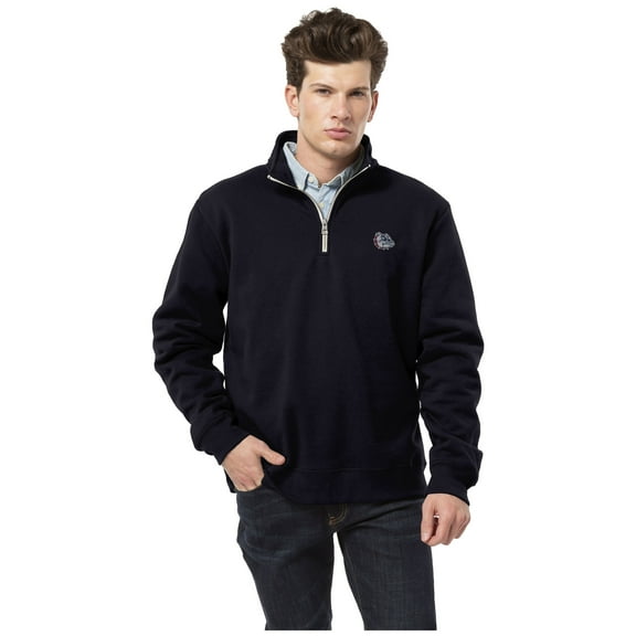 Men's League Collegiate Wear Navy Gonzaga Bulldogs Essentials Fleece 2.0 Quarter-Zip Jacket