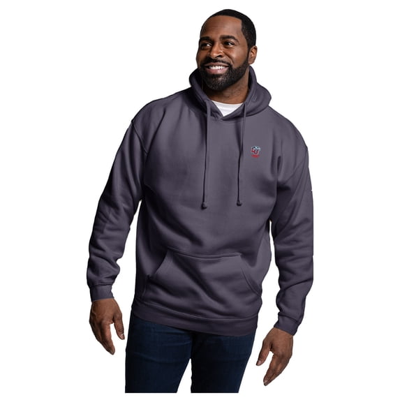 Men's League Collegiate Wear Navy Liberty Flames Essentials 2.0 Fleece Pullover Hoodie