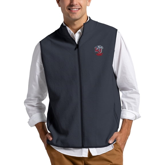 Men's League Collegiate Wear Navy Liberty Flames Summit Full-Zip Vest