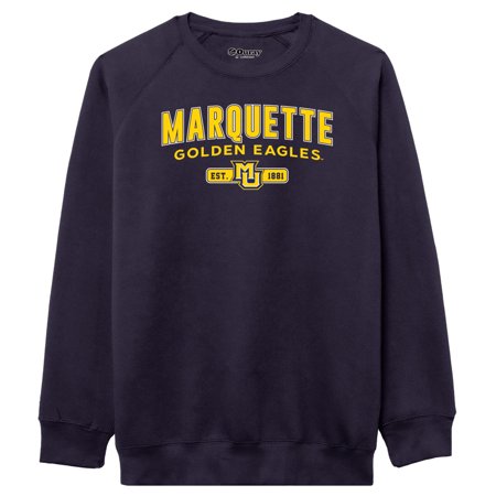 Men's-League Collegiate Wear Navy Marquette Golden Eagles Essentials 2.0 Pullover Sweatshirt
