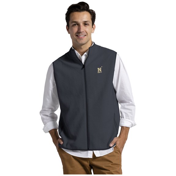Men's League Collegiate Wear Navy Navy Midshipmen Summit Full-Zip Vest