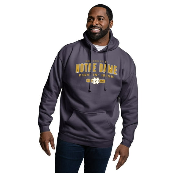 Men's League Collegiate Wear Navy Notre Dame Fighting Irish Essentials 2.0 Fleece Pullover Hoodie