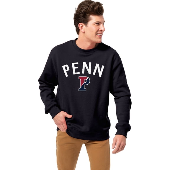 Men's League Collegiate Wear Navy Pennsylvania Quakers Essentials 2.0 Fleece Pullover Sweatshirt