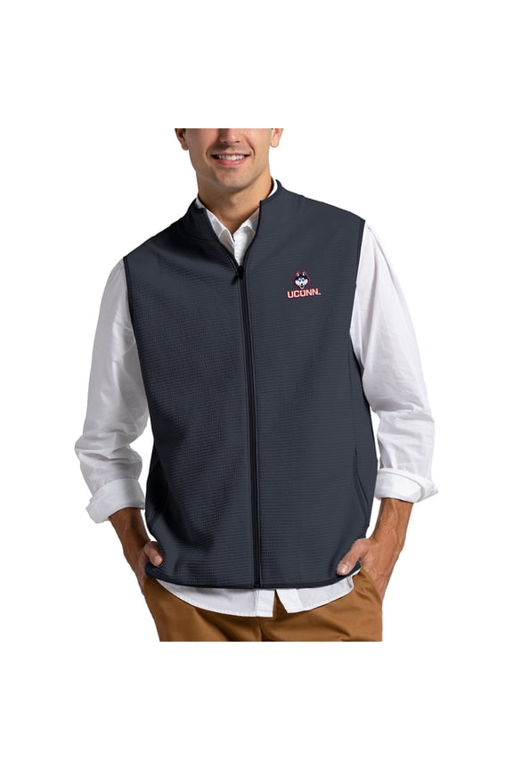 Men's League Collegiate Wear Navy UConn Huskies Summit Full-Zip Vest