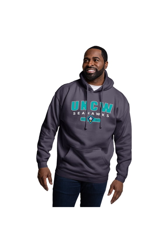 Men's League Collegiate Wear Navy UNC Wilmington Seahawks Essentials 2.0 Fleece Pullover Hoodie