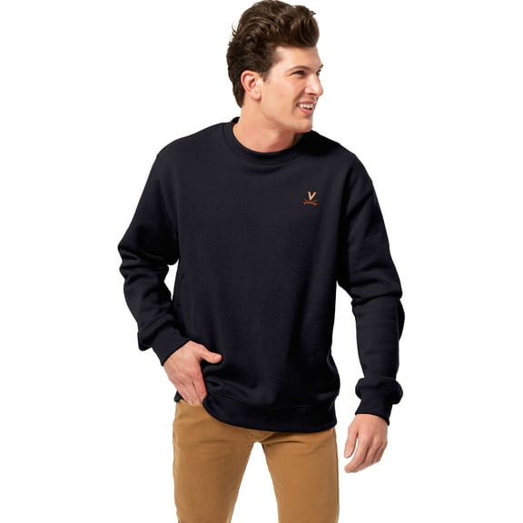 Men's League Collegiate Wear Navy Virginia Cavaliers Essentials 2.0 Fleece Pullover Sweatshirt
