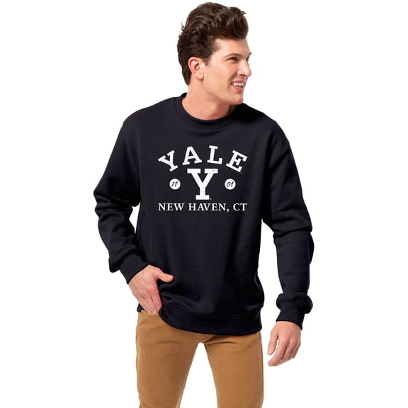 Men's League Collegiate Wear Navy Yale Bulldogs Essentials 2.0 Fleece Pullover Sweatshirt