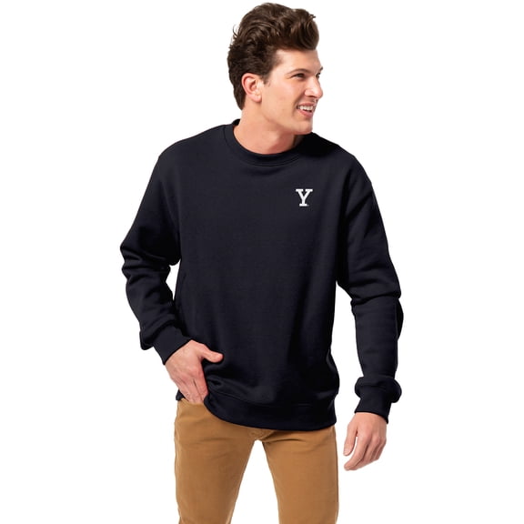 Men's League Collegiate Wear Navy Yale Bulldogs Essentials 2.0 Fleece Pullover Sweatshirt