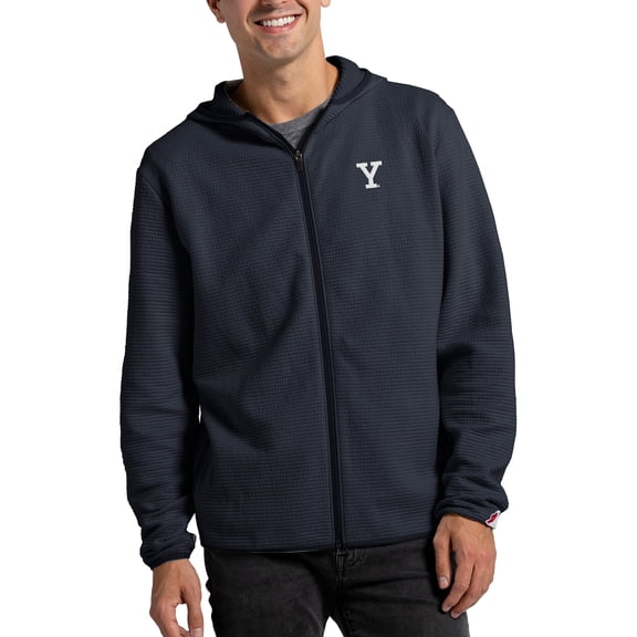 Men's League Collegiate Wear Navy Yale Bulldogs Summit Full-Zip Hoodie