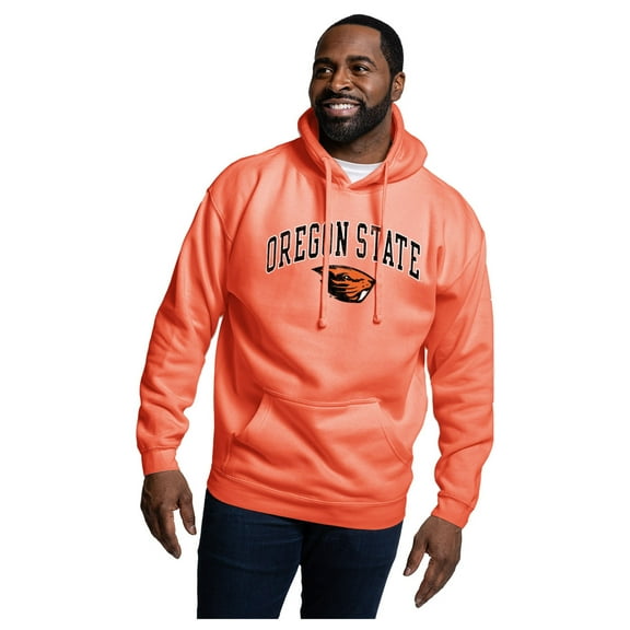 Men's League Collegiate Wear Orange Oregon State Beavers Essentials 2.0 Fleece Pullover Hoodie