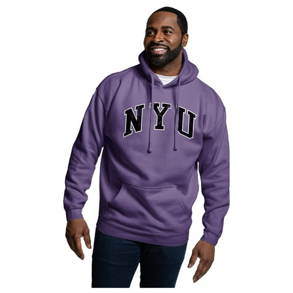 Men's-League Collegiate Wear Purple NYU Violets Essentials 2.0 Fleece Pullover Hoodie