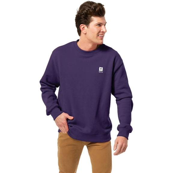 Men's-League Collegiate Wear Purple NYU Violets Essentials 2.0 Pullover Sweatshirt