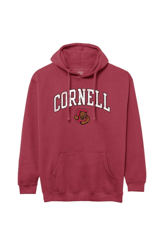 Men's-League Collegiate Wear Red Cornell Big Red Essentials 2.0 Fleece Pullover Hoodie