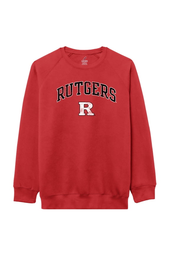 Men's-League Collegiate Wear  Scarlet Rutgers Scarlet Knights Essentials 2.0 Pullover Sweatshirt