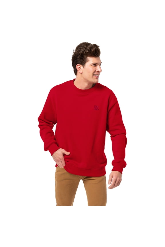 Men's-League Collegiate Wear  Scarlet Rutgers Scarlet Knights Essentials 2.0 Pullover Sweatshirt