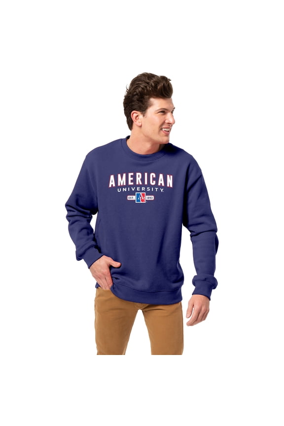 Men's-League Collegiate Wear Royal American University Eagles Essentials 2.0 Pullover Sweatshirt