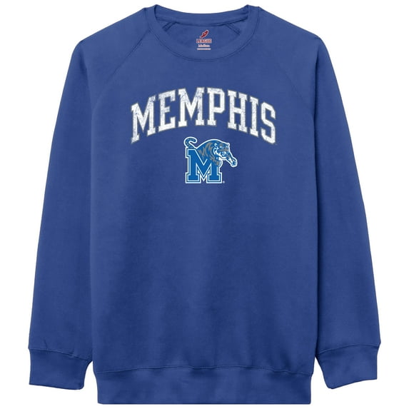 Men's-League Collegiate Wear Royal Memphis Tigers Essentials 2.0 Pullover Sweatshirt