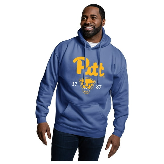 Men's-League Collegiate Wear Royal Pitt Panthers Essentials 2.0 Fleece Pullover Hoodie