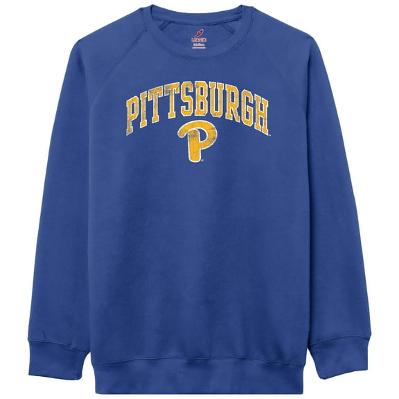 Men's-League Collegiate Wear  Royal Pitt Panthers Essentials 2.0 Pullover Sweatshirt