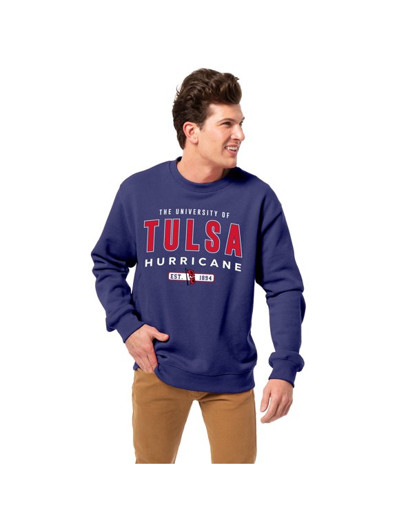 Men's-League Collegiate Wear Royal Tulsa Golden Hurricane Essentials 2.0 Pullover Sweatshirt